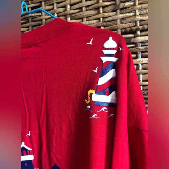Lighthouse Long Sleeve - double sided graphic T- Womens 2XL - Picture 10 of 10